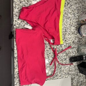 Andie Long line convertible cheeky high rise suit NWT